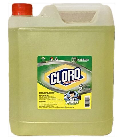 CLORO 3% 5 LITROS SANICLEAN