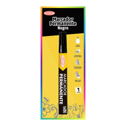 PLUMON PERMANENTE NEGRO ARTEL PUNTA REDONDA