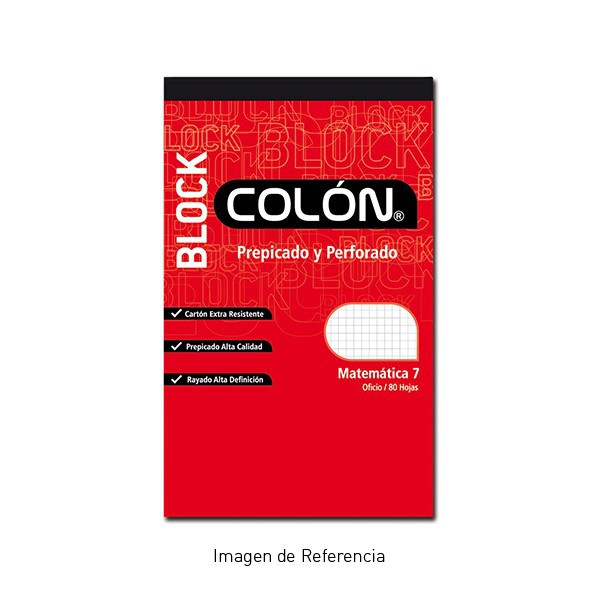Block Prepicado Perforado Oficio m7 Colon Block Prepicado Perforado Oficio m7 Colon