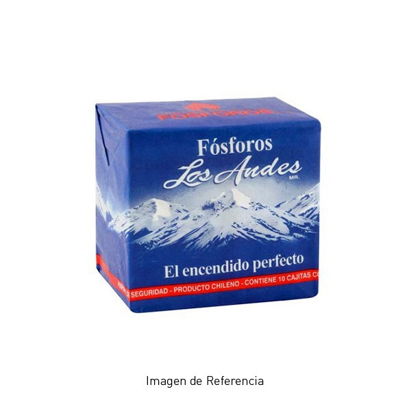 Fósforos Paquete 10 cajas Andes Fósforos Paquete 10 cajas Andes