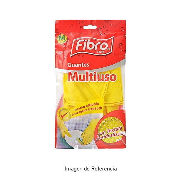 Guante Goma n-7 1/2 Mediano Fibro