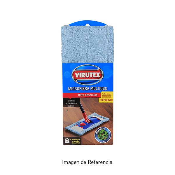 Mopa Plana Microfibra Repuesto Virutex Mopa Plana Microfibra Repuesto Virutex