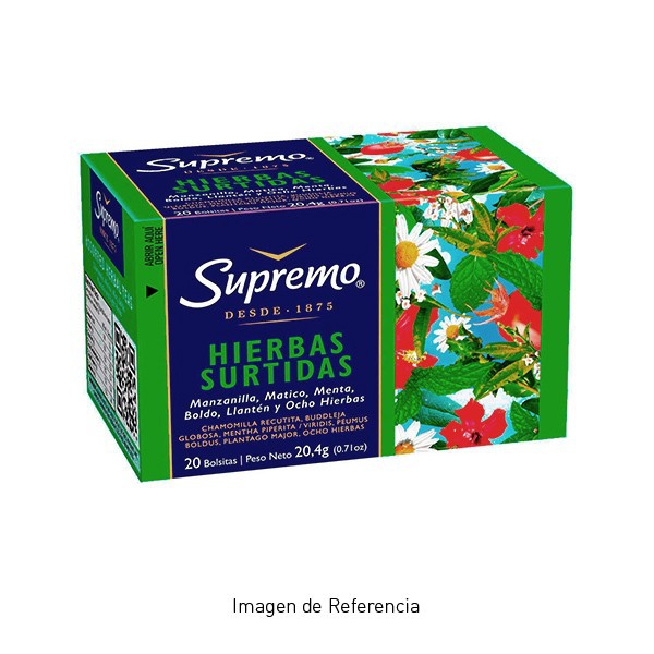 Hierba Surtida 20 bolsitas Supremo Hierba Surtida 20 bolsitas Supremo