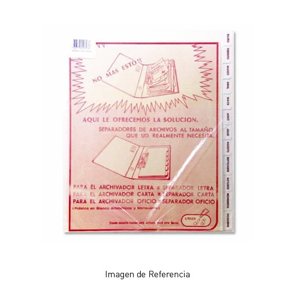 SEPARADOR MENSUAL CARTA JS SEPARADOR MENSUAL CARTA JS