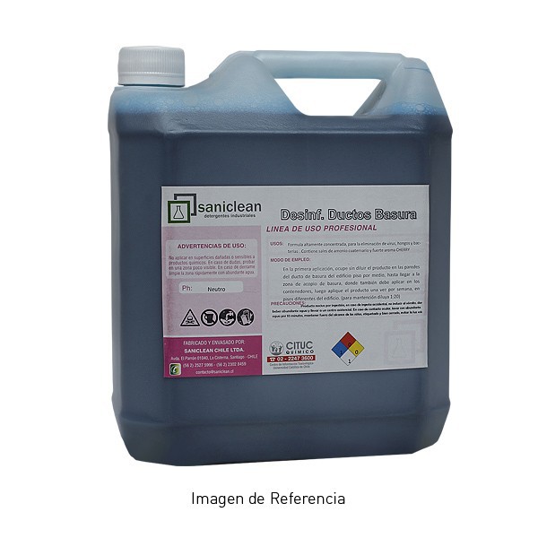 DESINFECTANTE DUCTOS BASURA 5 LTS SANICLEAN DESINFECTANTE DUCTOS BASURA 5 LTS SANICLEAN