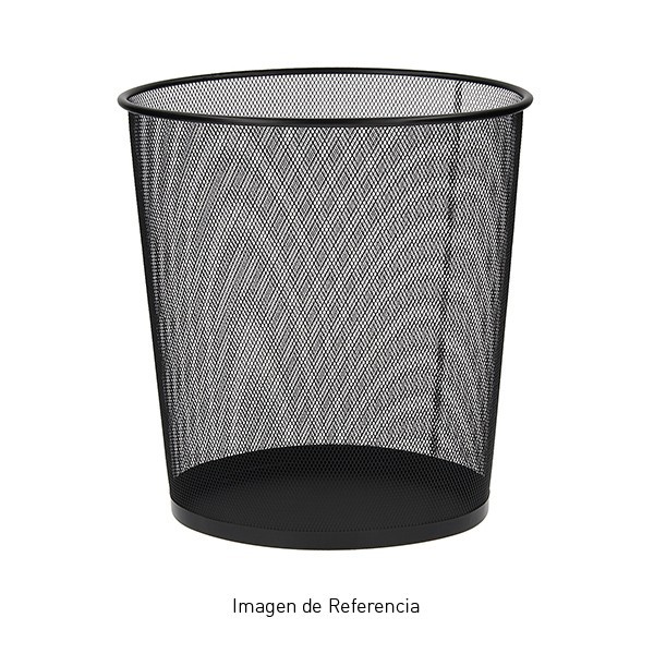 PAPELERO METÁLICO MALLA NEGRO 25X27 CM PAPELERO METÁLICO MALLA NEGRO 25X27 CM