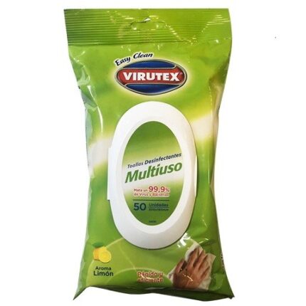 Toallitas desinfectantes Limón 50 un  Virutex
